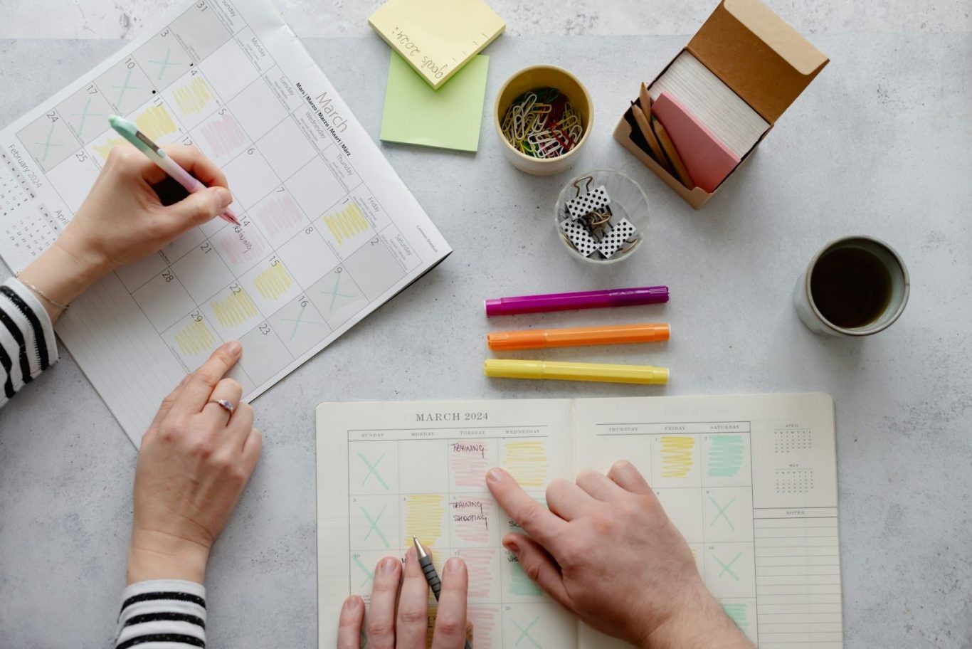 Planung am Kalender
